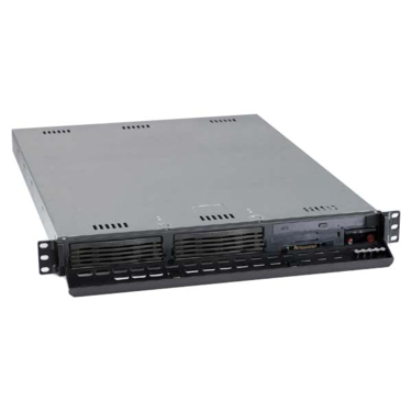 Supermicro CSE-811I-410 1U ATX, 2HDD, slimCD,FD, 410W 48V DC(24p), black