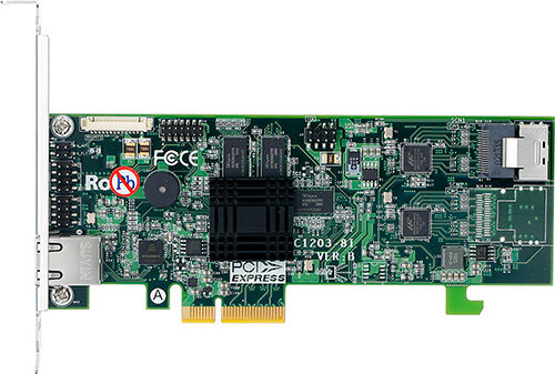 Areca1203-4i SATA3RAID(0/1/5/6/10/50/60) 1×8087,512MB,PCI-E4 g2,LP