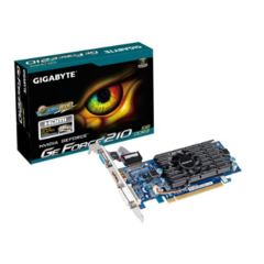 Gigabyte GeForce 210, 1GB DDR3 64b, 590/1200 MHz, LP, PCIe - GV-N210D3-1GI
