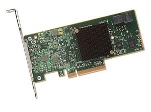 LSI HBA 9300-4i, 12Gb/s, SAS/SATA 4-port int, Integrated RAID, PCI-E 3.0 x8, SGL
