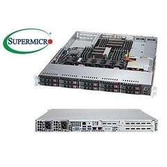 SUPERMICRO 1U server 2x LGA2011-3, iC612 , 16x DDR4 ECC R, 10x SATA3 HS (2,5"), 2x700W, 2x1GbE, IPMI, WIO