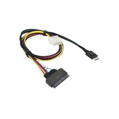 Supermicro OCuLink (Host) to U.2 PCIe (Target) 55cm with Power Cable - CBL-SAST-0956