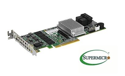 Supermicro AOC-S3108L-H8iR(3108) SAS3RAID(0/1/5/6/10) 2×8643,exp:240HD,2GB,PCI-E8 g3,LP