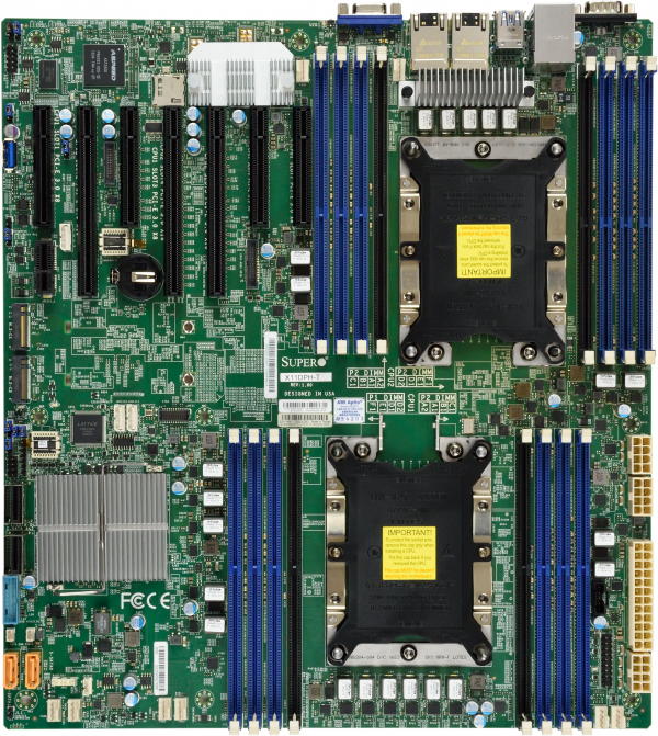 SUPERMICRO MB 2xLGA3647, iC624, 16x DDR4 ECC, 14xSATA3, 2x M.2 (NVMe), PCI-E 3.0/3,4(x16,x8), 2x 10Gb LAN, IPMI