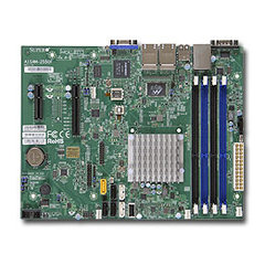 SUPERMICRO uATX MB Atom C2558 4-core (14W TDP), 4x DDR3 ECC, 2xSATA3, 4xSATA2, (1,1 x PCI-E x8,x4), 4xLAN, IPMI