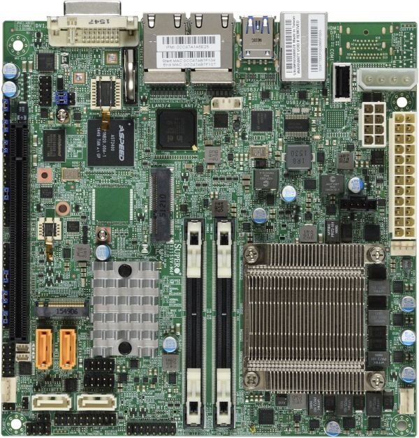X11SSV-M4F Xeon E3-1585v5 (65W,4c.@3,5GHz, pas.IrisPro850), PCI-E16,4GbE,2SO-DDR4, 4sATA,M.2,mITX~,IPMI